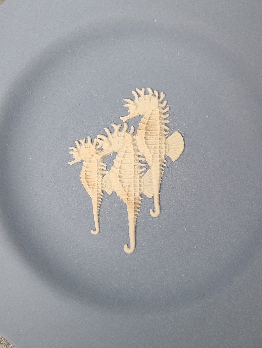 Wedgwood Sage Green Blue Jasperware Small Round Vintage Trinket Dishes-Set of 3 - Picture 5 of 9